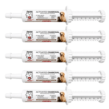 PetVet Medic® Activated Charcoal Syringe for Dogs & Cats — 30 mL