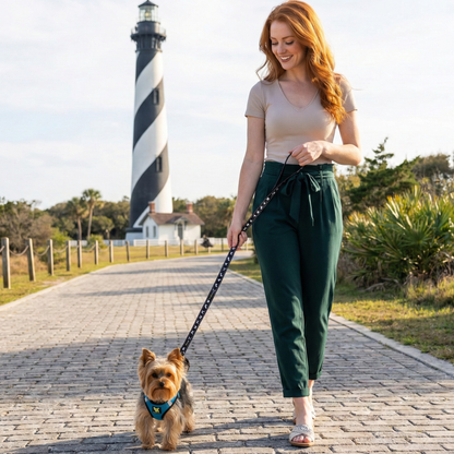 EcoBark Step In Dog Harness - XXXS to Medium Breeds- Reflective Soft Mesh Harness for Teacup, Small Dogs and Puppies / Teal