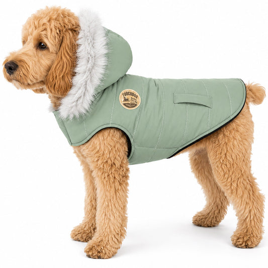 Touchdog 'Eskimo-Swag' Duck-Down Insulated Winter Dog Coat Parka