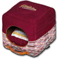 Touchdog ® '70's Vintage-Tribal' 2-in-1 Collapsible Squared Dog and Cat Bed