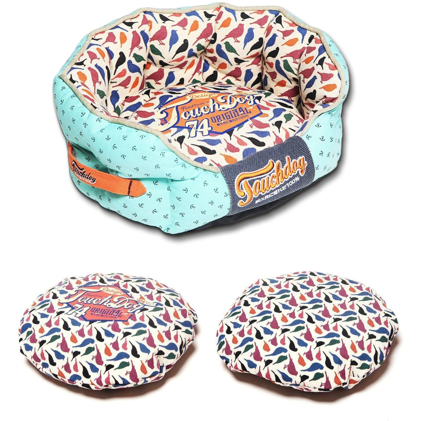 Touchdog ® 'Chirpin-Avery' Rounded Premium Designer Dog Bed