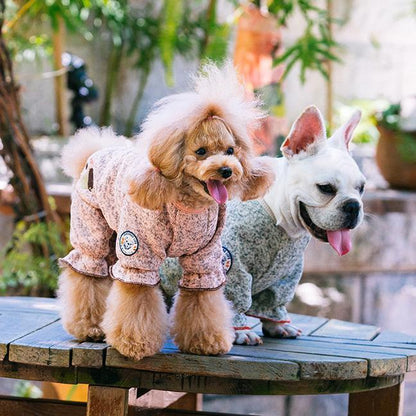 Touchdog ® Designer Quilted Full-Body Hooded Dog Sweater