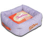 Touchdog ® 'Polka-Striped' Designer Premium Squared Dog Bed
