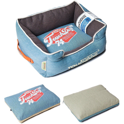 Touchdog ® 'Sporty Vintage' Original Reversible Rectangular Designer Dog Bed