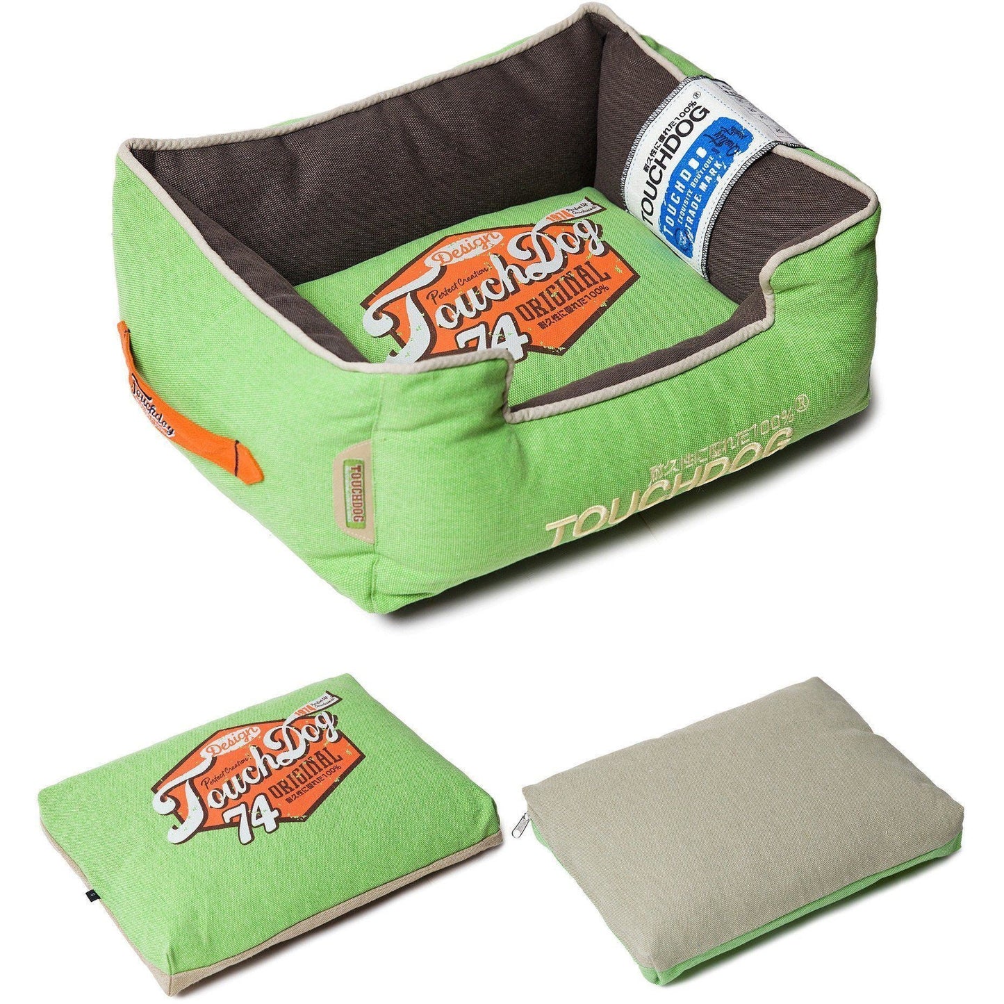 Touchdog ® 'Sporty Vintage' Original Reversible Rectangular Designer Dog Bed