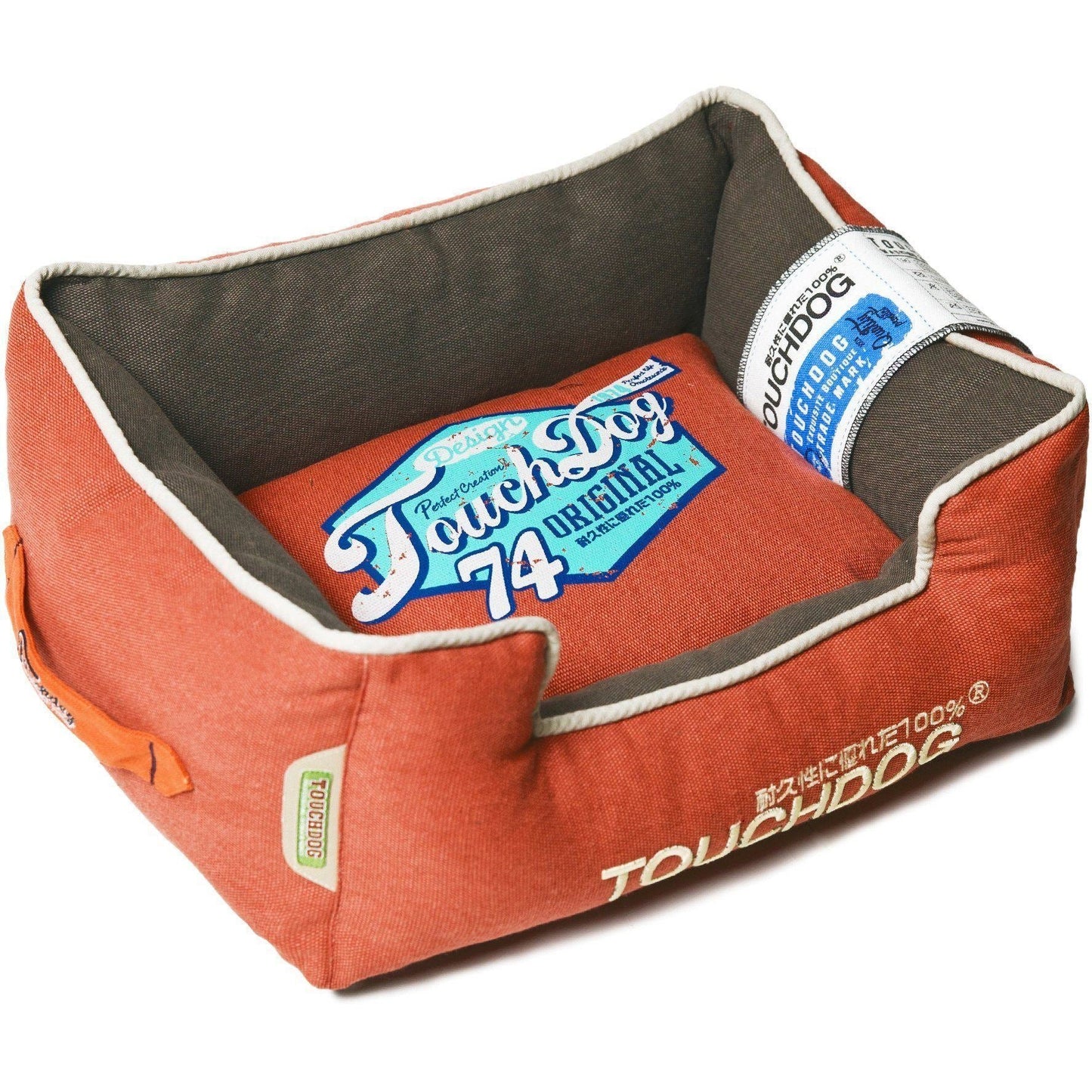 Touchdog ® 'Sporty Vintage' Original Reversible Rectangular Designer Dog Bed