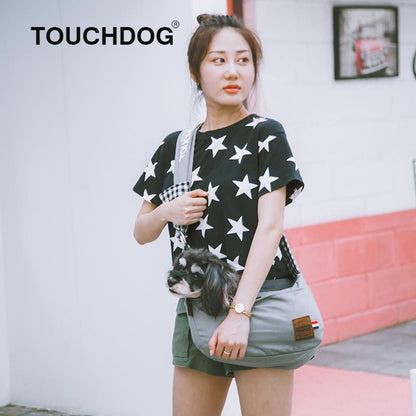 Touchdog 'Toga Bark' Over-The-Shoulder Hands-Free Pet Carrier