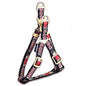 Touchdog Tough Stitched Durable Embroidered Leash and Harness - Black
