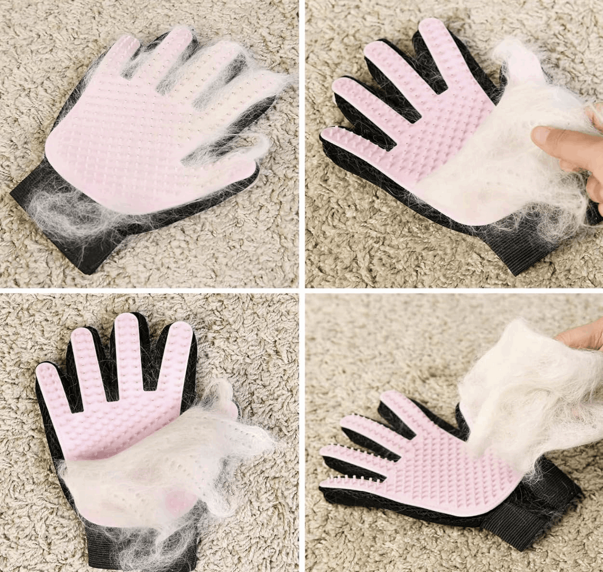 Double-Sided Pet Grooming Glove for Dogs & Cats