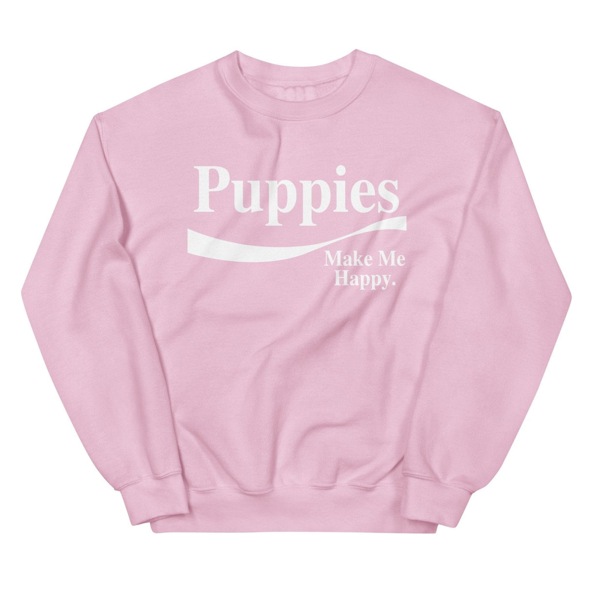 Enjoy Puppies Make Me Happy Sweatshirt | Gift for Dog Lovers