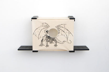 Cat Cubby for Wall - Covered Cat Bed