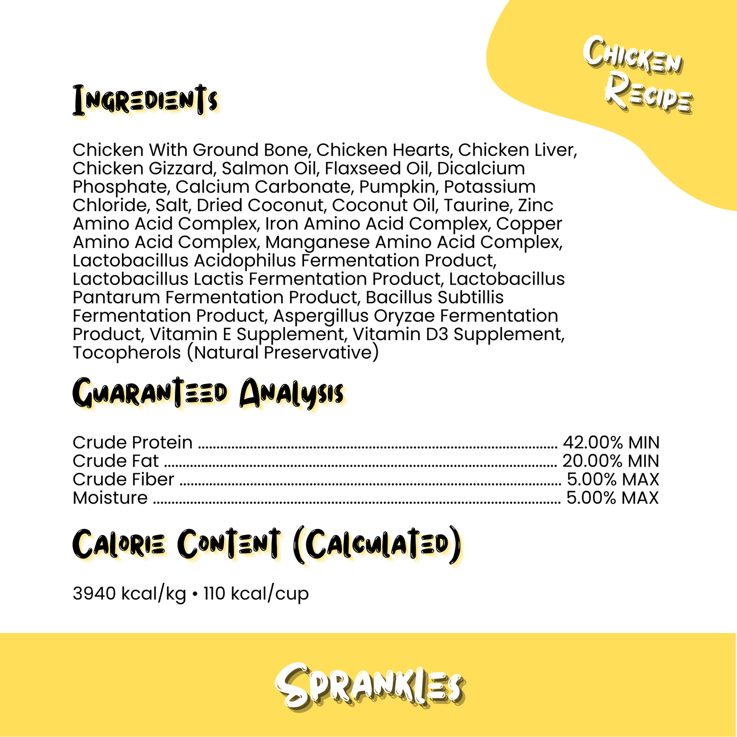 Wholesale Freeze Dried Raw Chicken Recipe, Meal Topper
