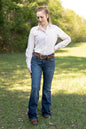 Women's VentTek Stretch Shirt, Strawberry Stripe