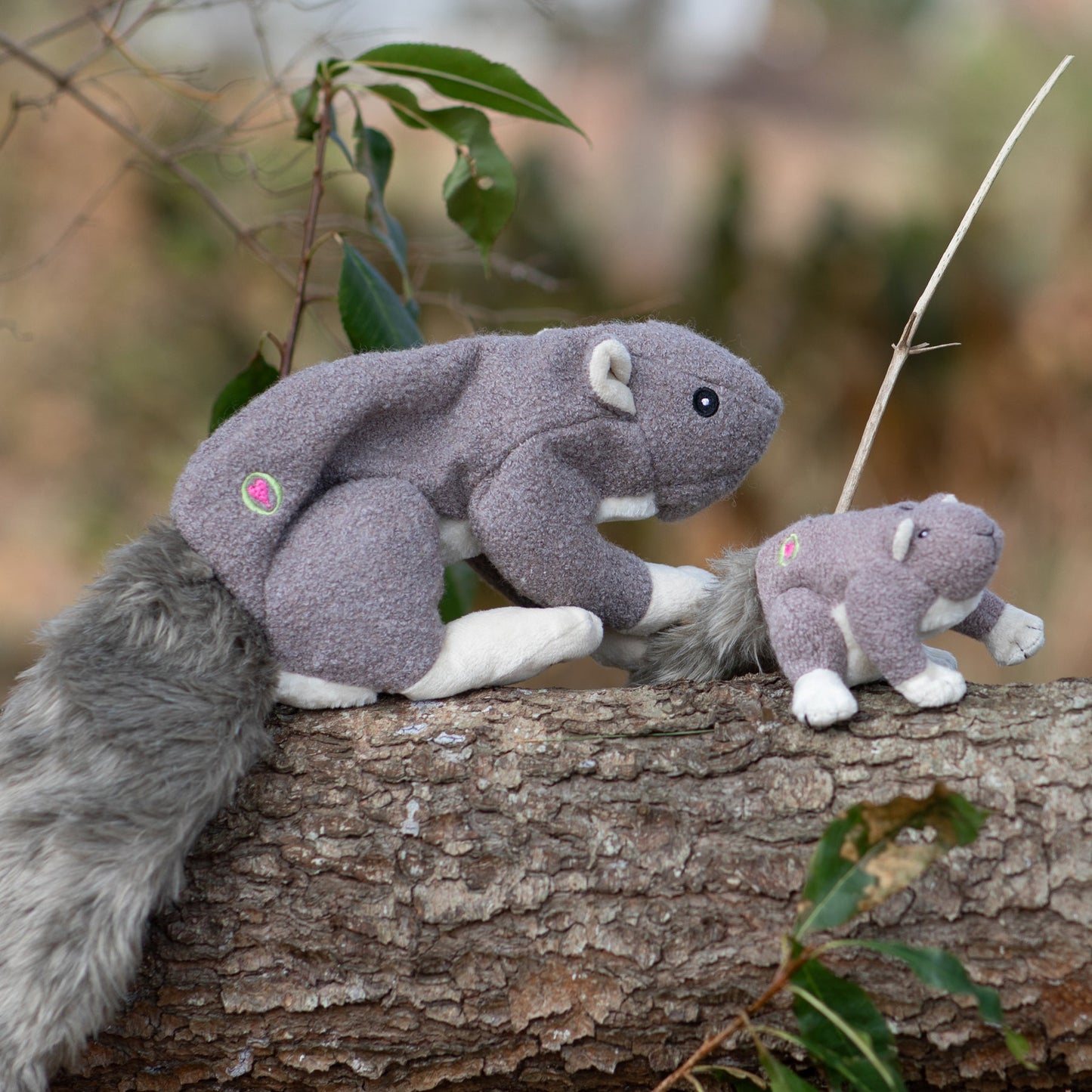 Feller Squirrel Plush Dog Toy